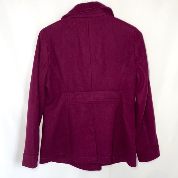 Old Navy Magenta Pea Coat - Picture 2 of 3